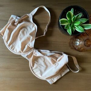 Beige Bra with Adjustable Straps